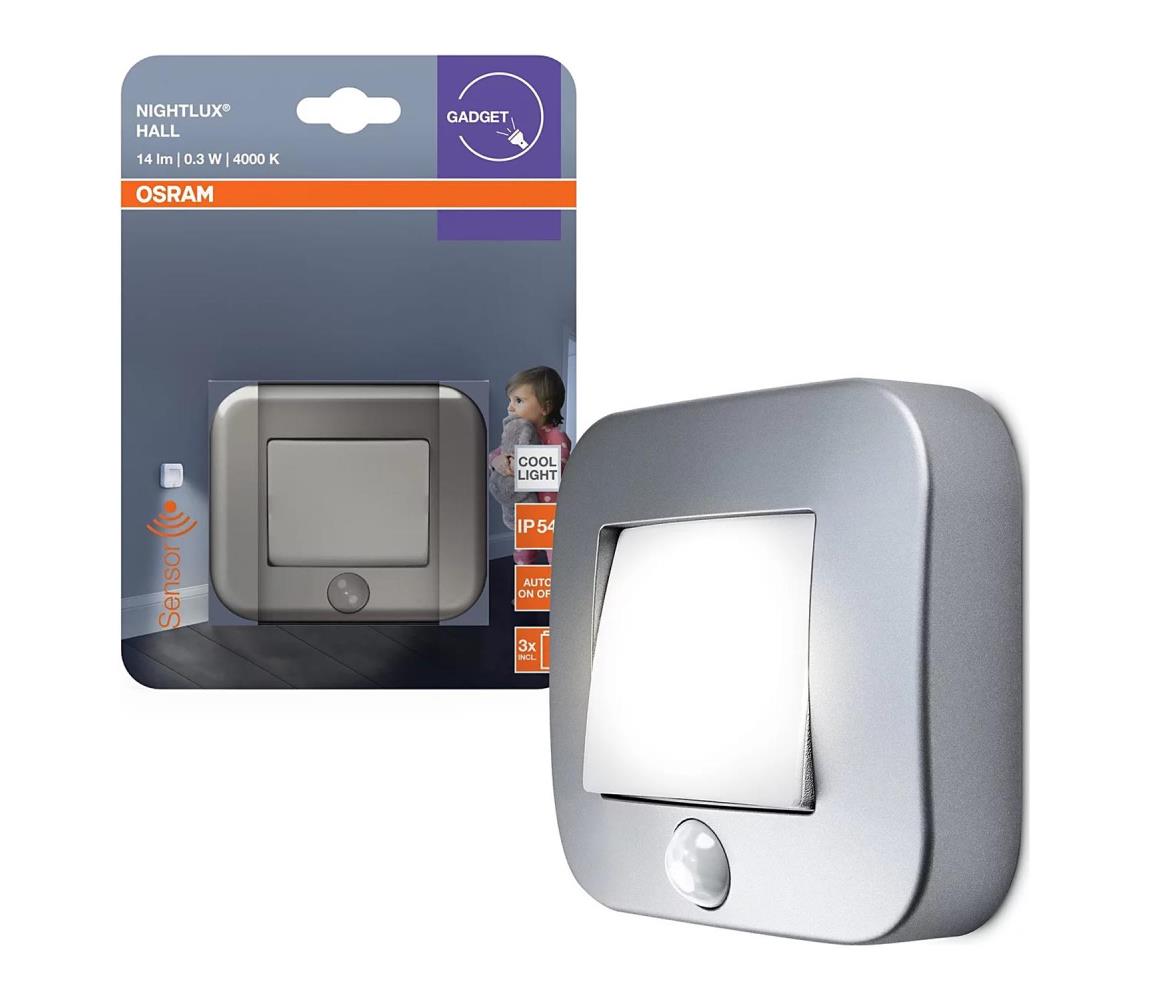 Osram - LED Orientačné svietidlo so senzorom NIGHTLUX LED/0,3W/3xAAA IP54 4099854530852