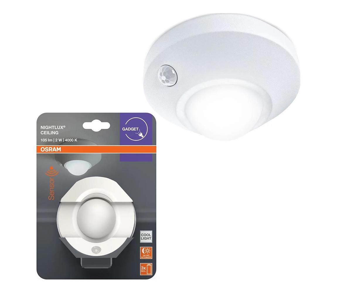 Osram - LED orientačné svietidlo so senzorom NIGHTLUX LED/2W/3xAA 4099854530807