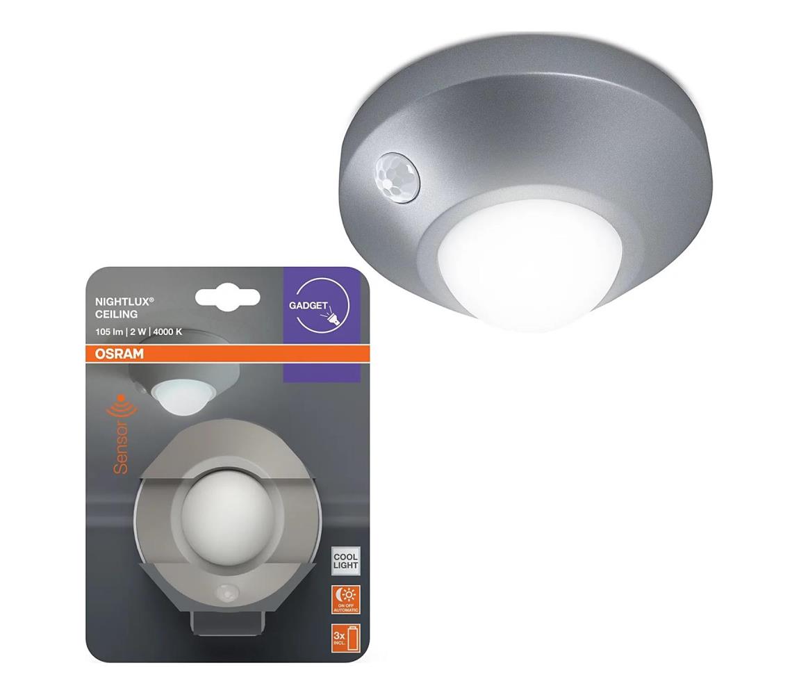 Osram - LED orientačné svietidlo so snímačom NIGHTLUX LED/2W/3xAA 4099854530777