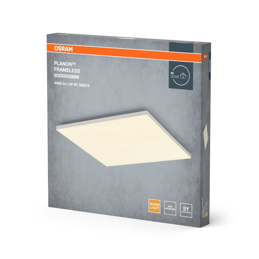 Osram - LED panel povrchovo montovaný PLANON LED/40W/230V 3000K 60x60 cm biela