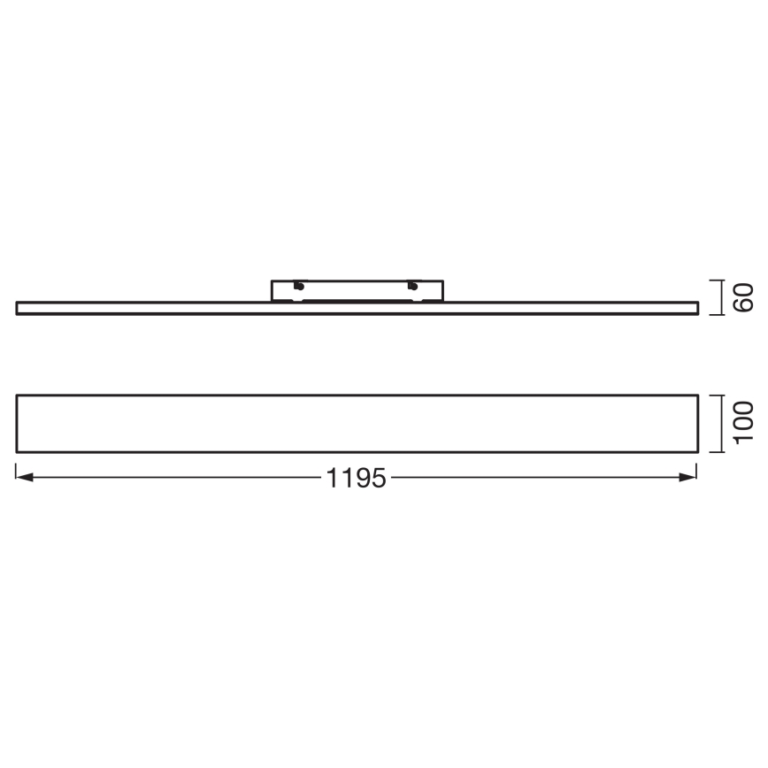 Osram - LED panel prisadený PLANON LED/30W/230V 3000K 10x120 cm biely