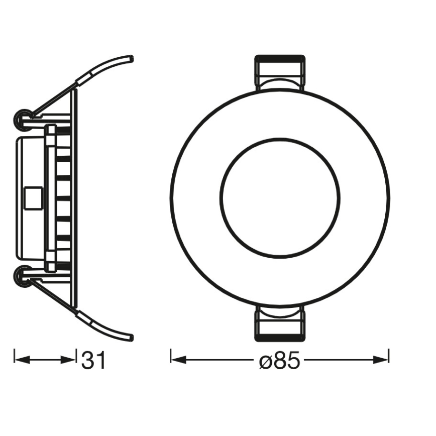 Osram - LED Podhľadové svietidlo SLIM LED/4,5W/230V 3000K