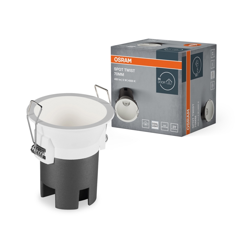 Osram - LED podhľadové svietidlo SPOT TWIST LED/5W/230V 4000K, priemer 7 cm, biela
