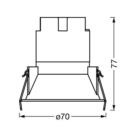 Osram - LED podhľadové svietidlo SPOT TWIST LED/5W/230V 4000K, priemer 7 cm, biela