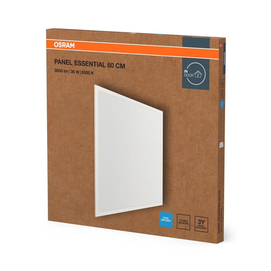 Osram - LED podhľadový panel ESSENTIAL LED/36W/230V 6500K 59,6x59,6 cm biela