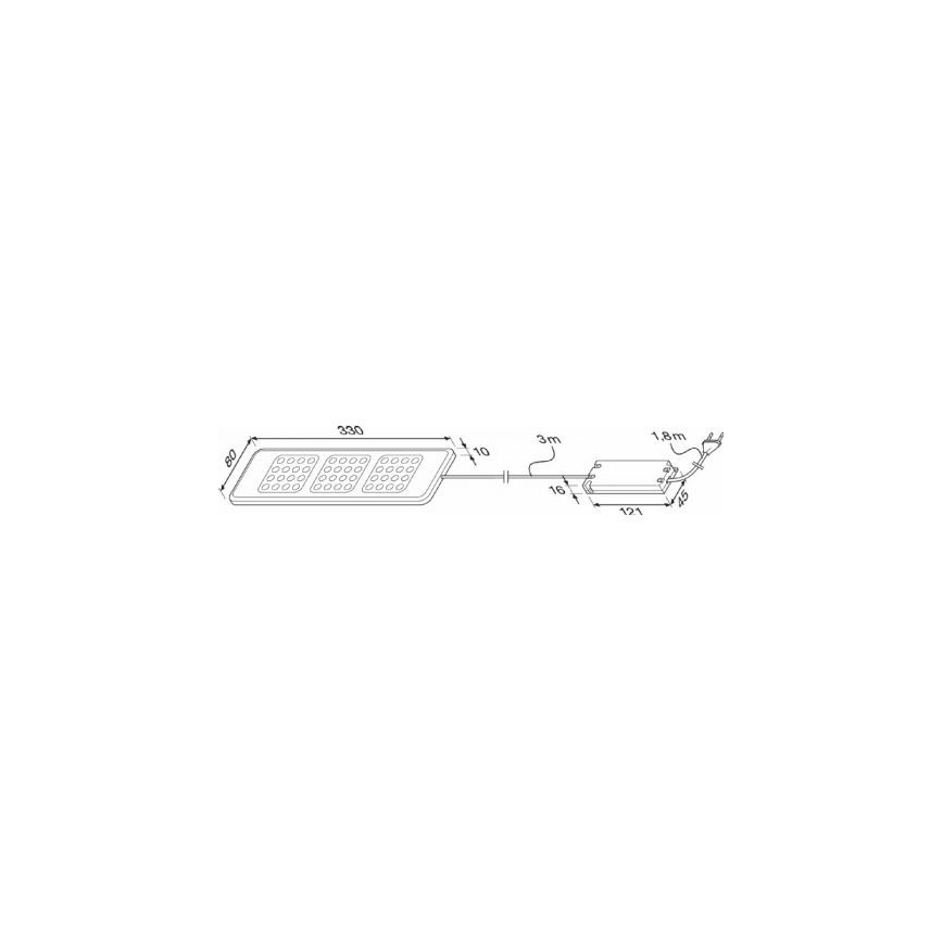 Osram - LED Podlinkové svietidlo DOMINO 3xLED/4W/230V