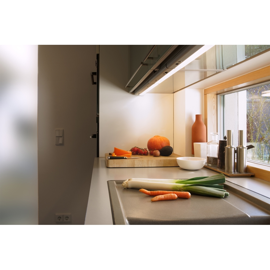Osram - LED podlinkové svietidlo LINEAR LED/6W/230V 3000K 37 cm strieborné
