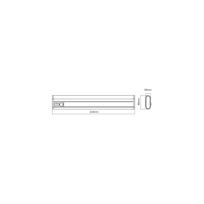 Osram - LED Podlinkové svietidlo s pohybovým a súmrakovým senzorom LINEARLED LED/1,9W/6V 4xAA 4000K 21,4 cm biela