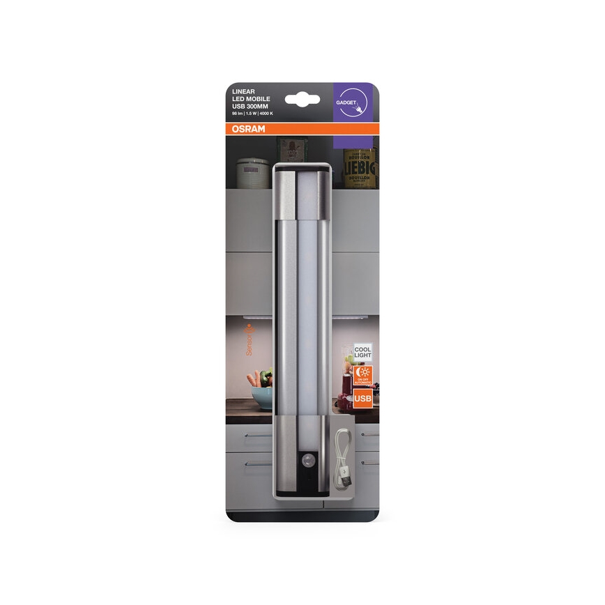 Osram - LED podlinkové svietidlo so senzorom MOBILE LED/1,5W/3,7V 1800 mAh