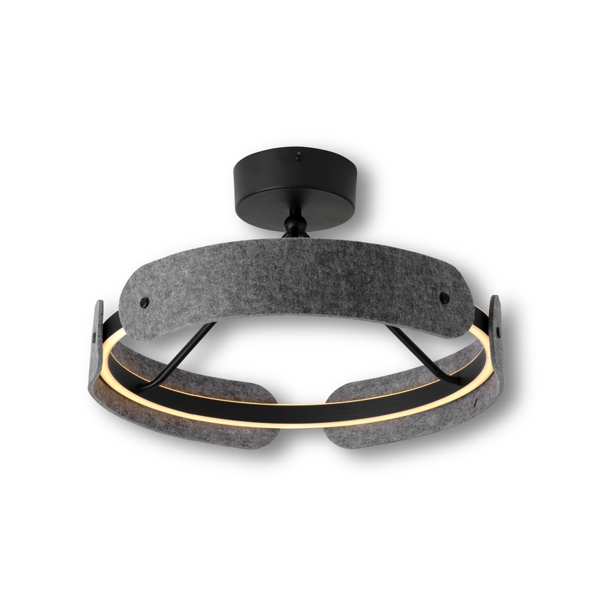 Osram - LED prisadený luster DECOR CURVE LED/33W/230V, priemer 43 cm, sivý