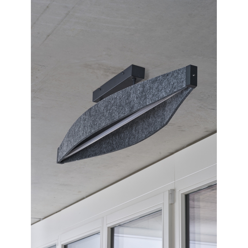 Osram - LED Prisadený luster DECOR FLAT LED/23W/230V sivý