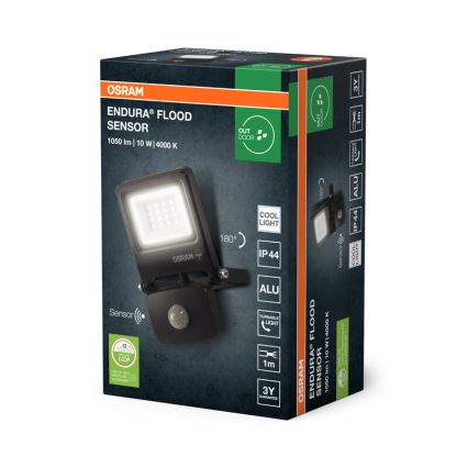 Osram - LED reflektor s čidlom ENDURA LED/10W/230V 4000K IP44