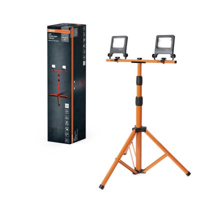 Osram - LED Reflektor s držiakom TRIPOD 2xLED/20W/230V 4000K IP65 oranžová/antracit