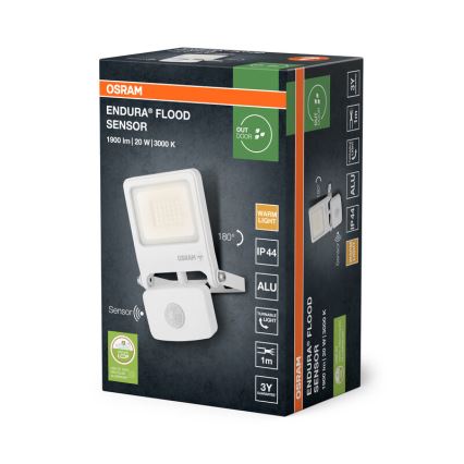 Osram - LED reflektor s pohybovým senzorom ENDURA LED/20W/230V 3000K IP44