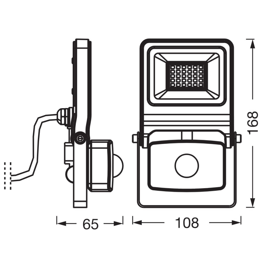Osram - LED reflektor s pohybovým senzorom ENDURA LED/20W/230V 3000K IP44