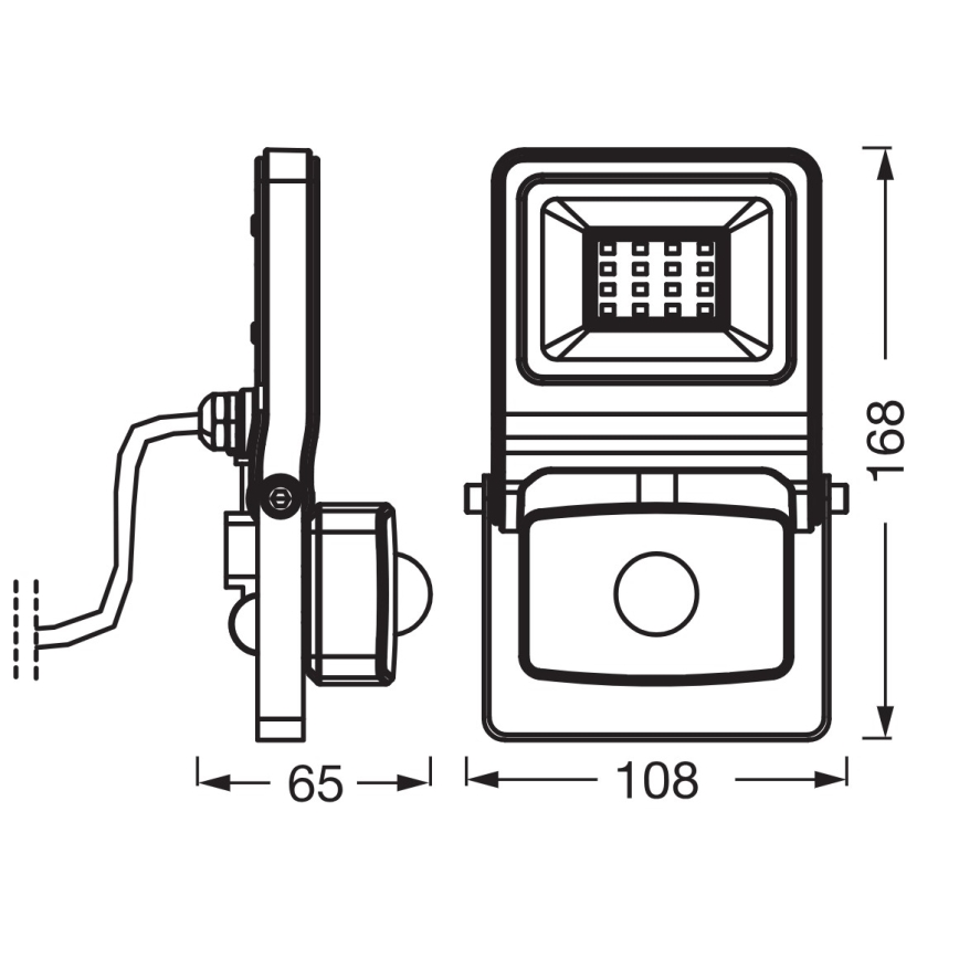 Osram - LED reflektor so senzorom ENDURA LED/10W/230V 3000K IP44