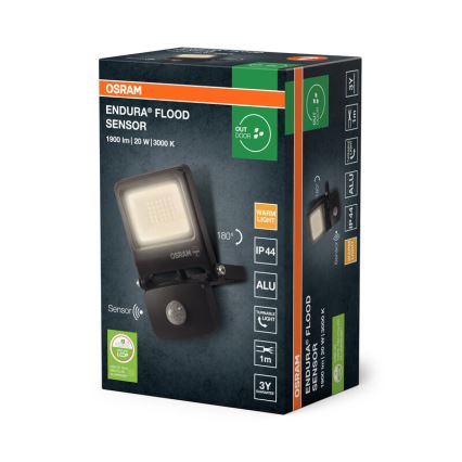 Osram - LED reflektor so senzorom ENDURA LED/20W/230V 3000K IP44