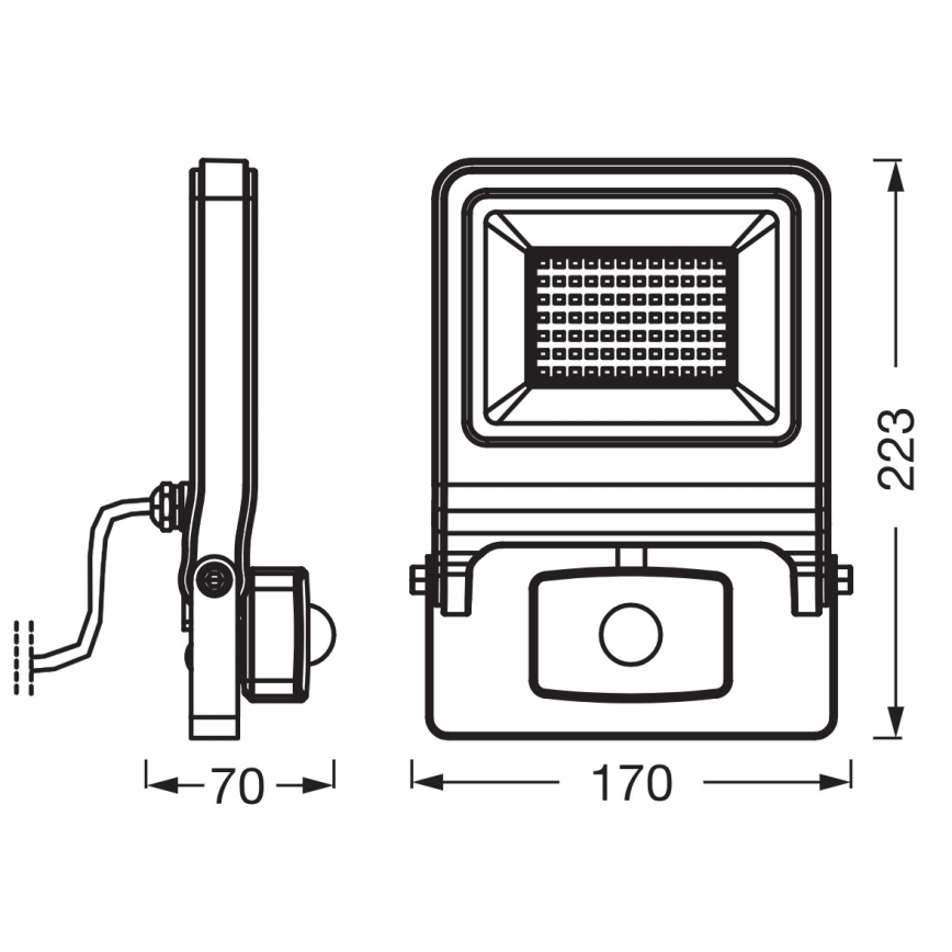 Osram - LED reflektor so senzorom ENDURA LED/50W/230V 3000K IP44