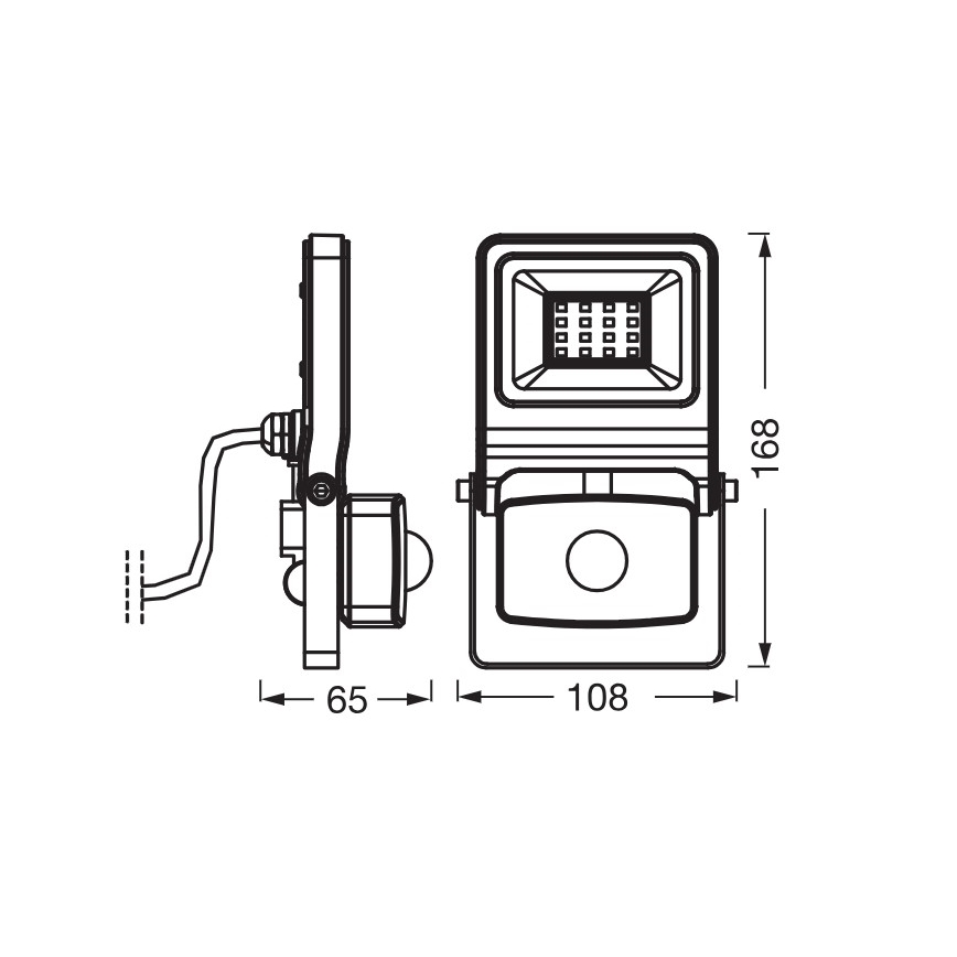 Osram - LED reflektor so snímačom ENDURA LED/10W/230V 3000K IP44