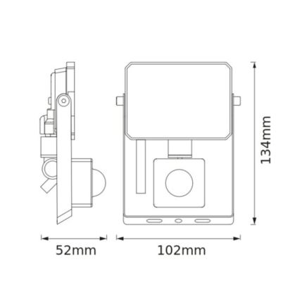 Osram - LED reflektor so snímačom FLOODLIGHT LED/10W/230V 4000K IP65