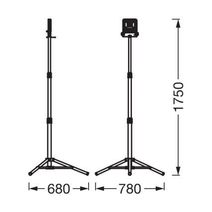 Osram - LED reflektor so statívom TRIPOD LED/30W/230V 4000K IP65 oranžový