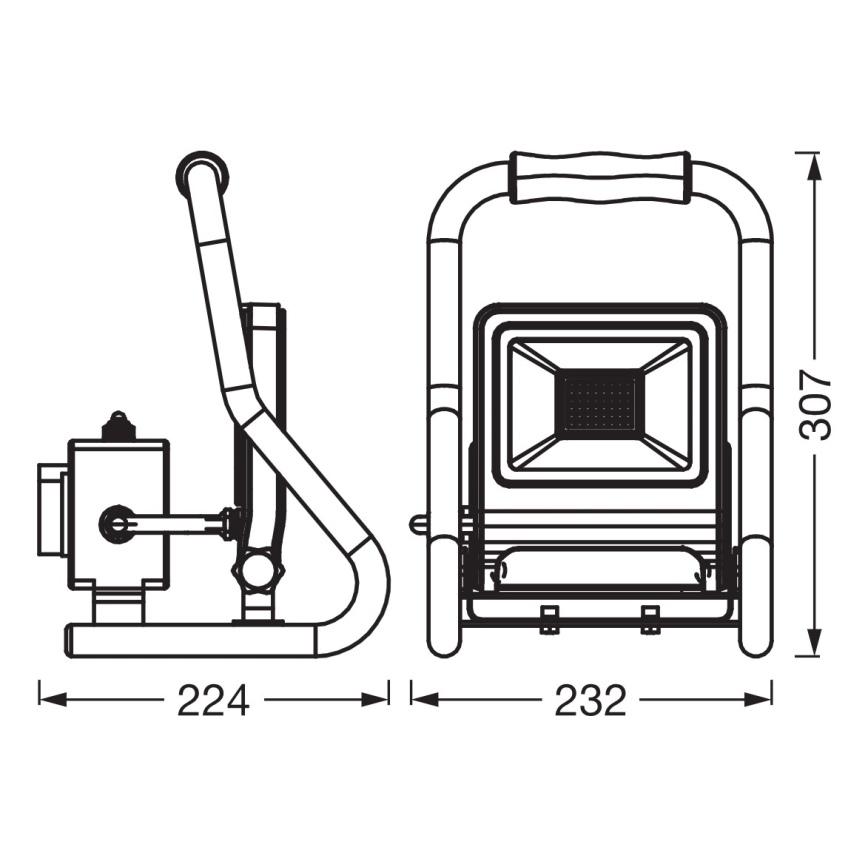 Osram - LED reflektor so stojanom R-STAND LED/30W/230V 4000K P44 oranžová