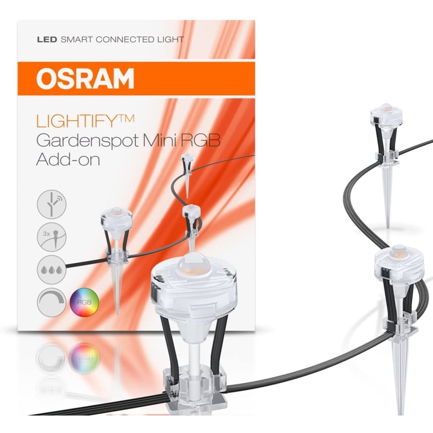 Osram - LED RGB Stmievateľná vonkajšia dekorácia LIGHTIFY 3xLED/1,5W/230V IP66