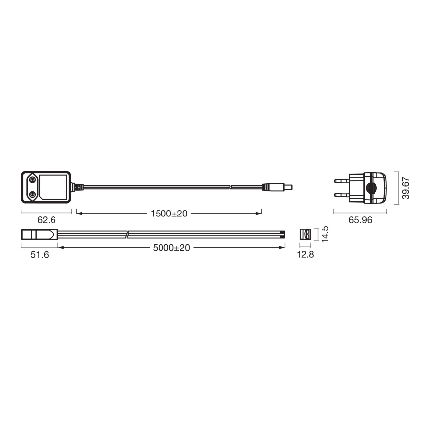 Osram - LED RGBW stmievateľný pásik FLEX COB 5m LED/24W/230V 2700-6500K + diaľkové ovládanie