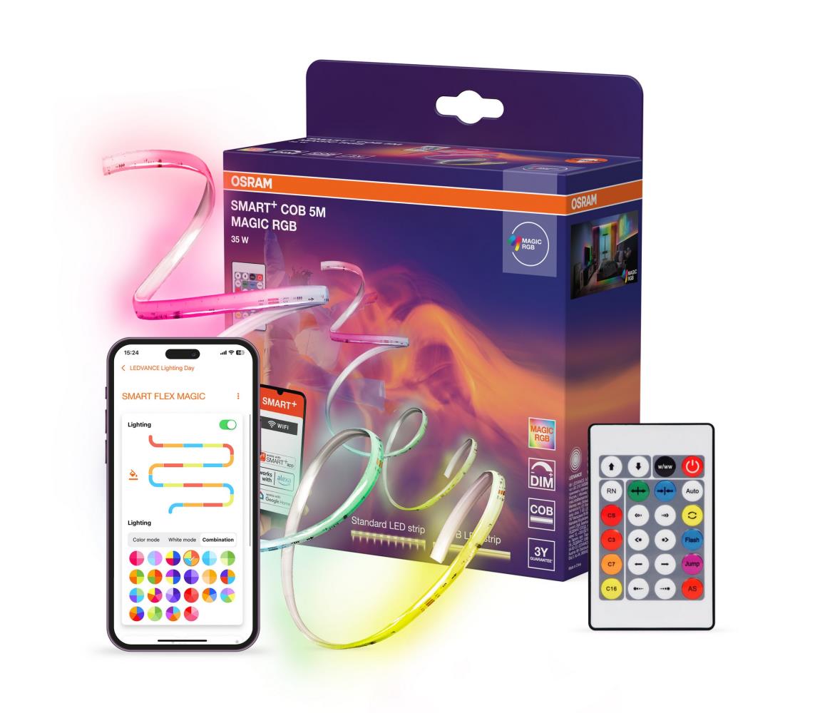 Osram - LED RGB Stmievateľný pásik SMART+ MAGIC 5m LED/35W/230V Wi-Fi + DO 4099854478437