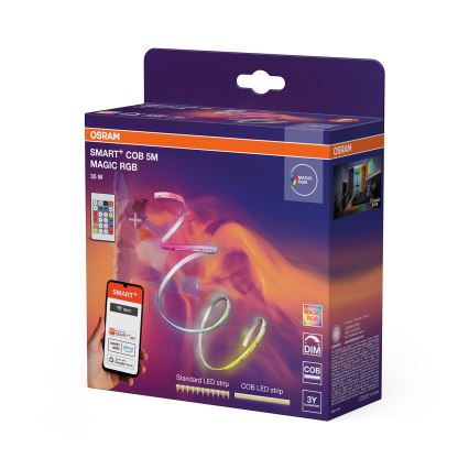 Osram - LED RGB stmievateľný pás SMART+ MAGIC 5m LED/35W/230V Wi-Fi + diaľkové ovládanie