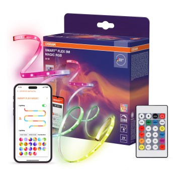 Osram - LED RGB Stmievateľný pásik SMART+ MAGIC FLEX 5m LED/24W/230V Wi-Fi + diaľkové ovládanie