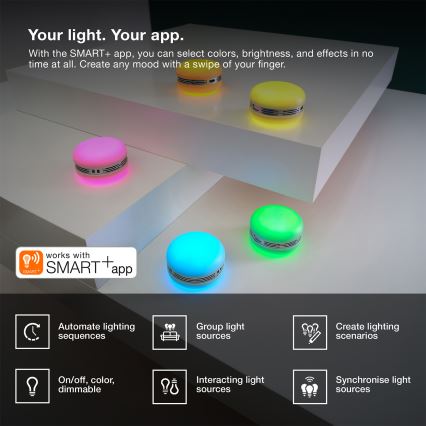 Osram - LED RGB stmievateľný reproduktor SMART+ MACARON LED/1,75W/3,7V 450 mAh zelená