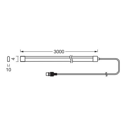 Osram - LED RGBW Stmievateľný solárny pásik FLEX MAGIC 3m LED/1,2W/3,7V 2000 mAh IP44 + diaľkové ovládanie