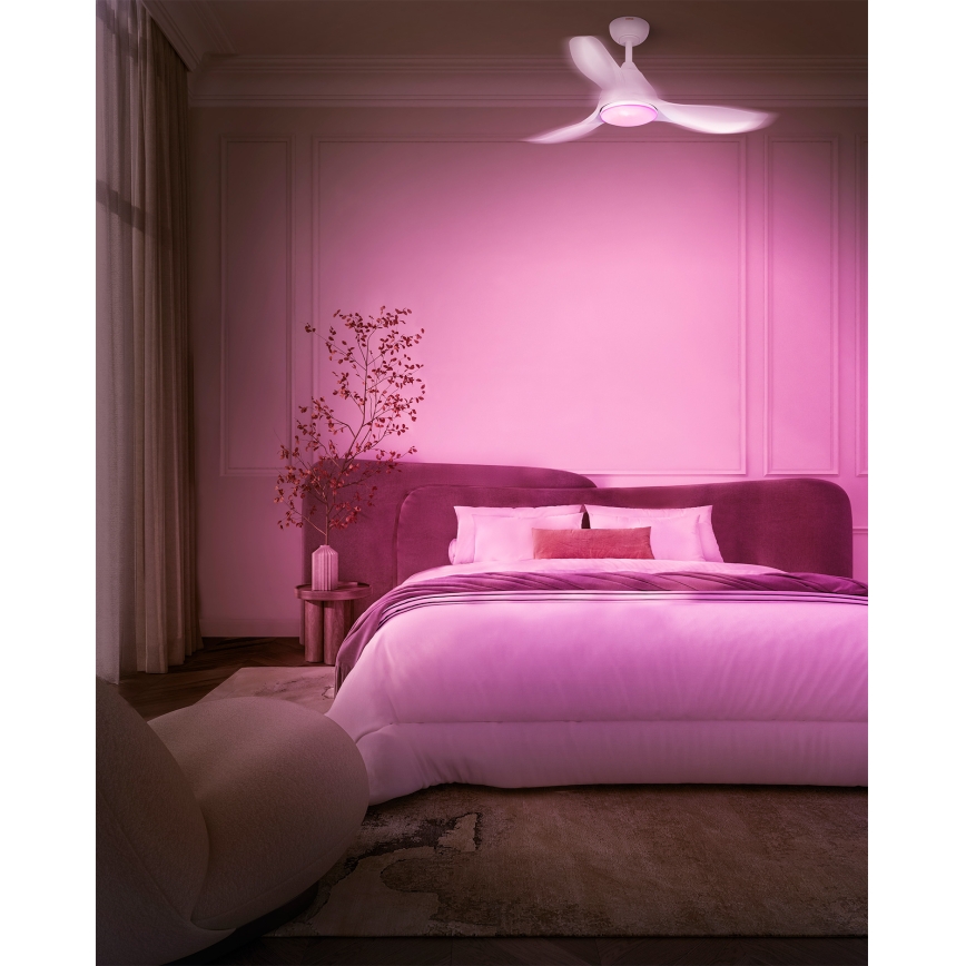 Osram - LED RGB stmievateľný stropný ventilátor NORDES LED/18W/230V 3000-6500K + diaľkové ovládanie