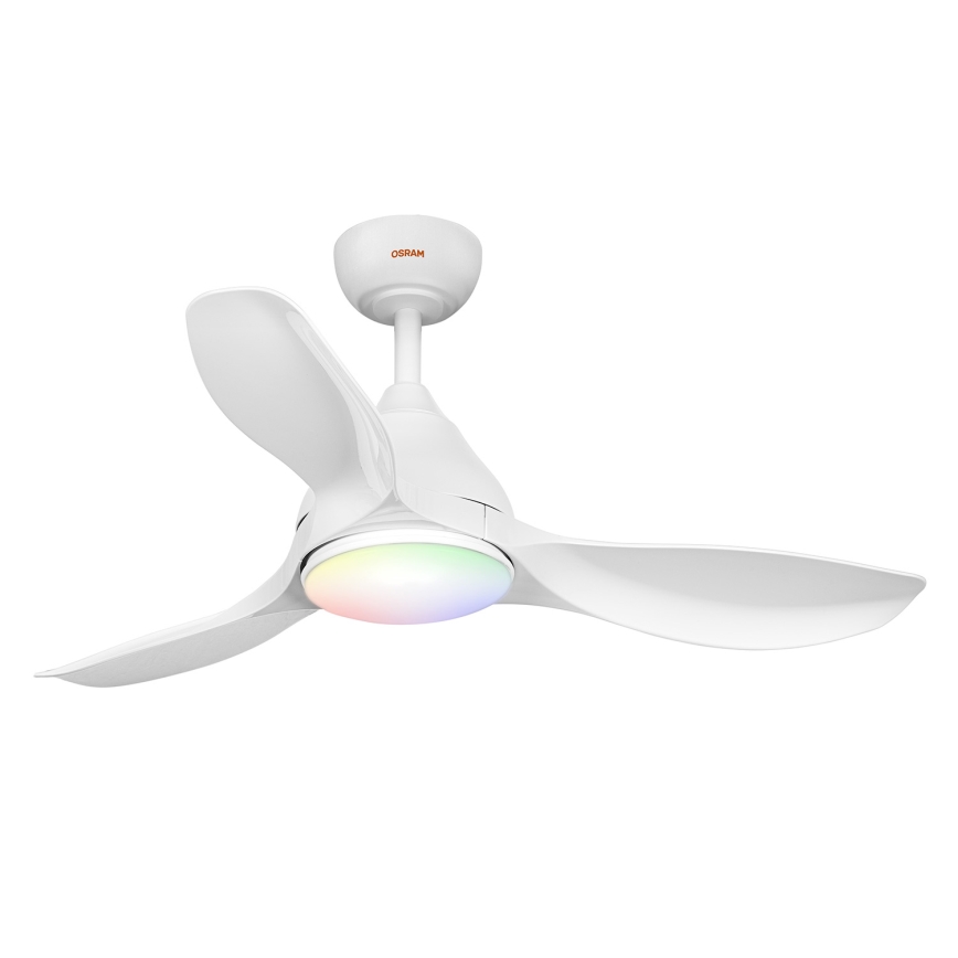 Osram - LED RGB stmievateľný stropný ventilátor NORDES LED/18W/230V 3000-6500K + diaľkové ovládanie