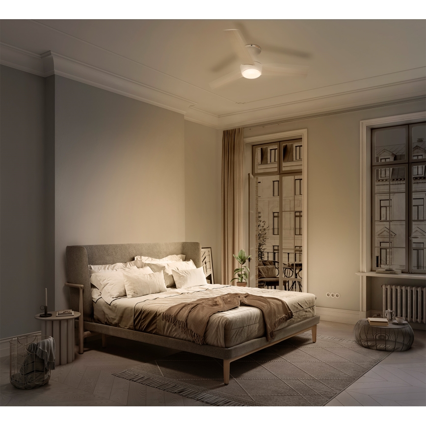 Osram - LED RGB stmievateľný stropný ventilátor NORDES LED/18W/230V 3000-6500K + diaľkové ovládanie