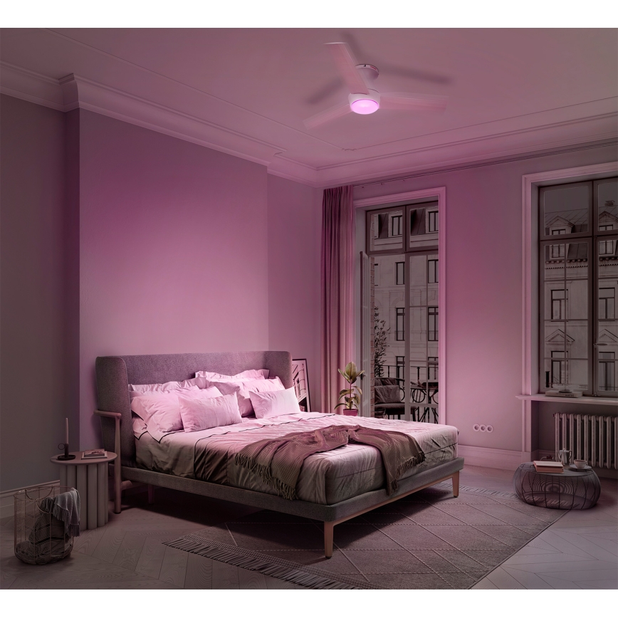Osram - LED RGB stmievateľný stropný ventilátor NORDES LED/18W/230V 3000-6500K + diaľkové ovládanie