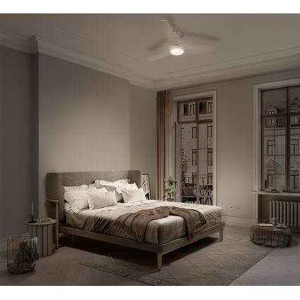 Osram - LED RGB stmievateľný stropný ventilátor NORDES LED/18W/230V 3000-6500K + diaľkové ovládanie