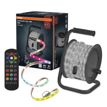 Osram - LED RGB stmievateľný vonkajší pás FLEX 15m LED/100W/230V IP65 + diaľkové ovládanie