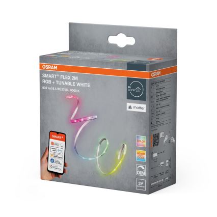 Osram - LED RGB+TW Stmievateľný pásik SMART+ FLEX 2m LED/8,5W/230V 2700-6500K Wi-Fi