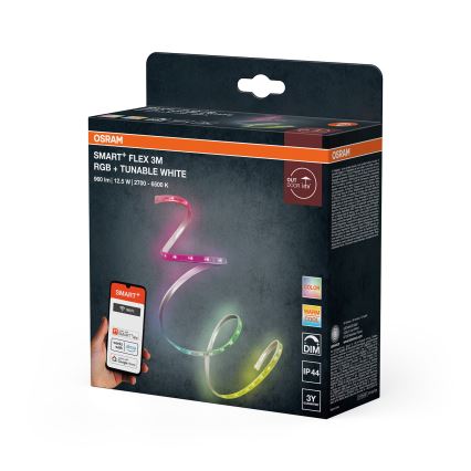 Osram - LED RGB+TW Stmievateľný vonkajší LED pás SMART+ FLEX 3m LED/12,5W/230V 2700-6500K IP44 Wi-Fi