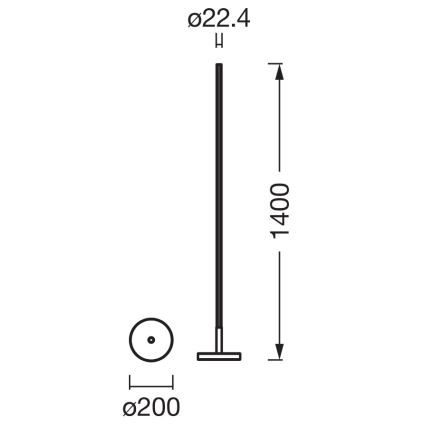 Osram - LED RGBW stmievateľná stojacia lampa SMART+ MAGIC LED/11,5W/230V 2700-6500K strieborná Wi-Fi + diaľkové ovládanie