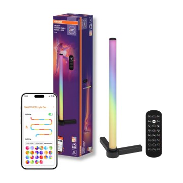 Osram - LED RGBW stmievateľná stolová lampa SMART+ MAGIC LED/7,5W/230V 2700-6500K čierna Wi-Fi + diaľkové ovládanie