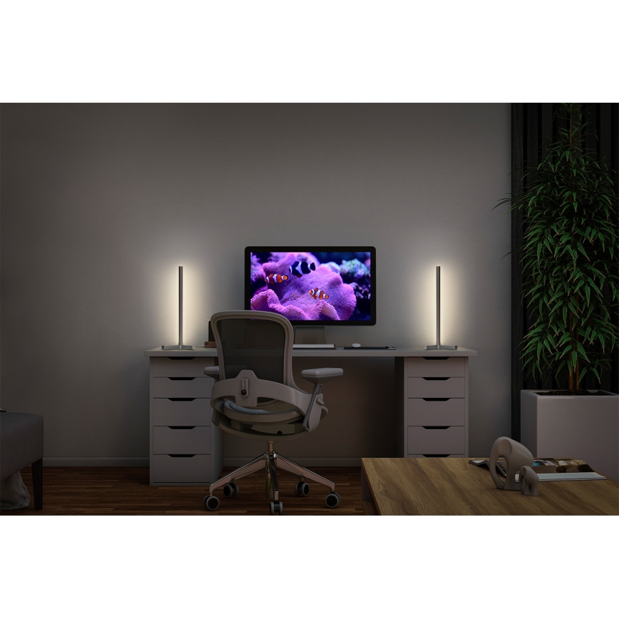 Osram - LED RGBW stmievateľná stolová lampa SMART+ MAGIC LED/7,5W/230V 2700-6500K strieborná Wi-Fi + diaľkové ovládanie