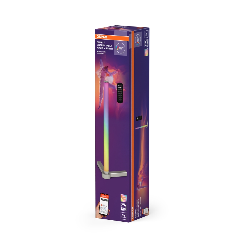 Osram - LED RGBW stmievateľná stolová lampa SMART+ MAGIC LED/7,5W/230V 2700-6500K strieborná Wi-Fi + diaľkové ovládanie