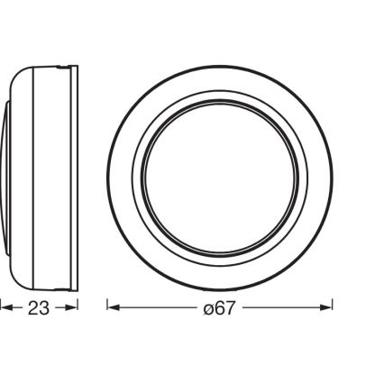 Osram - LED RGBW stmievateľné dotykové orientačné svietidlo SMART+ DOT-IT LED/0,5W/3,7V 300 mAh