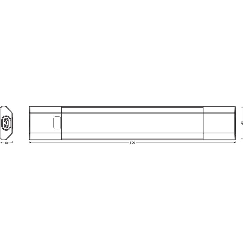 Osram - LED RGBW stmievateľné podlinkové svietidlo LINEAR EDGE LED/8W/230V 50 cm biele + diaľkové ovládanie