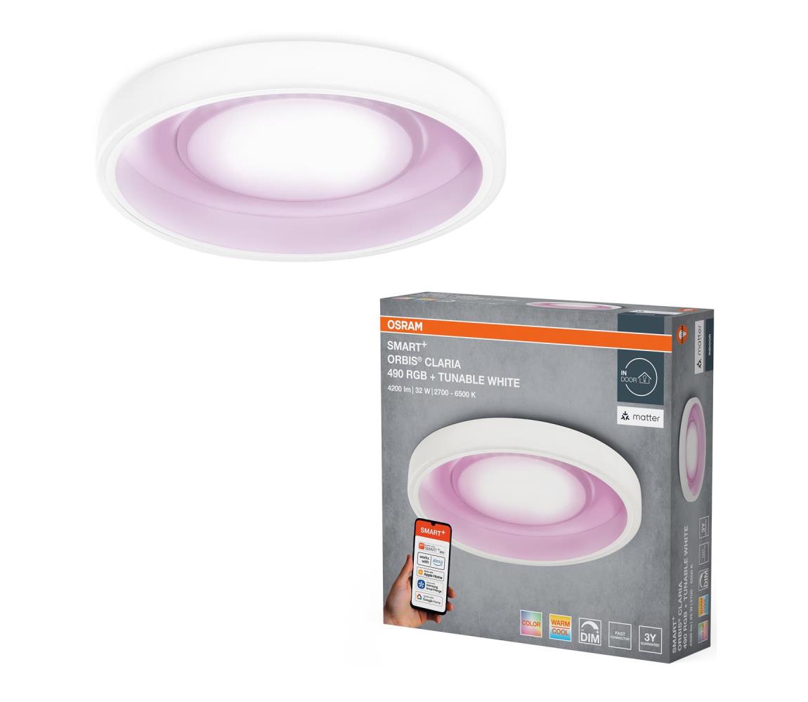 Osram- LED RGBW Stmievateľné stropné svietidlo SMART+ CLARIA LED/32W/230V Wi-Fi 4099854473609