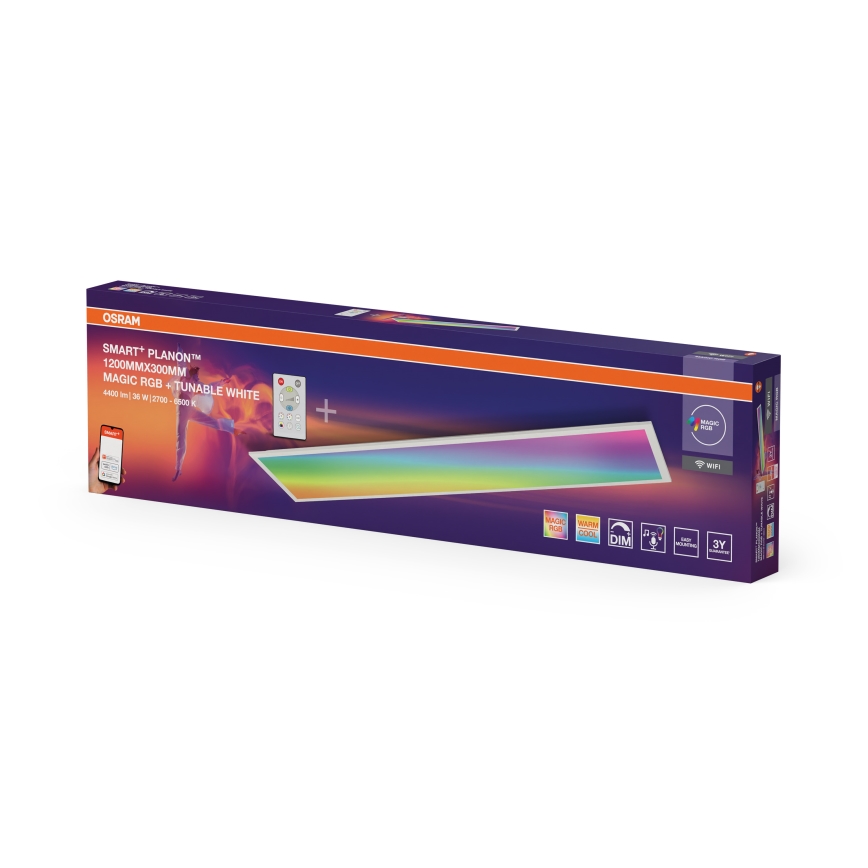 Osram - LED RGBW stmievateľné stropné svietidlo SMART+ MAGIC LED/36W/230V 2700-6500K Wi-Fi + diaľkové ovládanie
