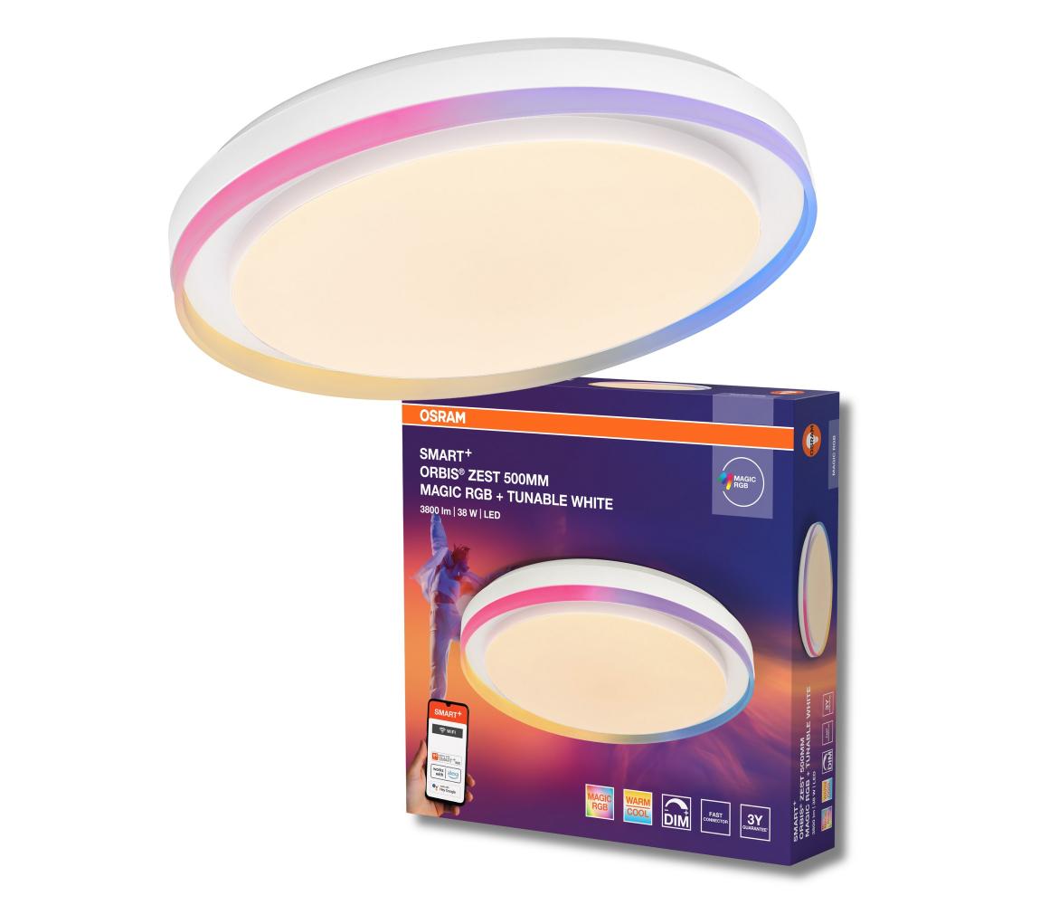 Osram - LED RGBW Stmievateľné stropné svietidlo SMART+ MAGIC LED/38W/230V Wi-Fi 4099854472374